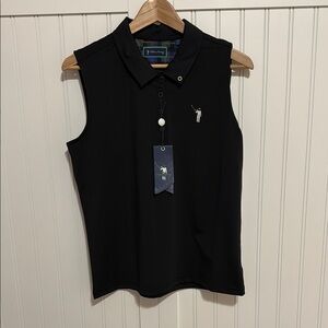 William Murray Golf Classic Black Sleeveless Polo - Women’s Size L